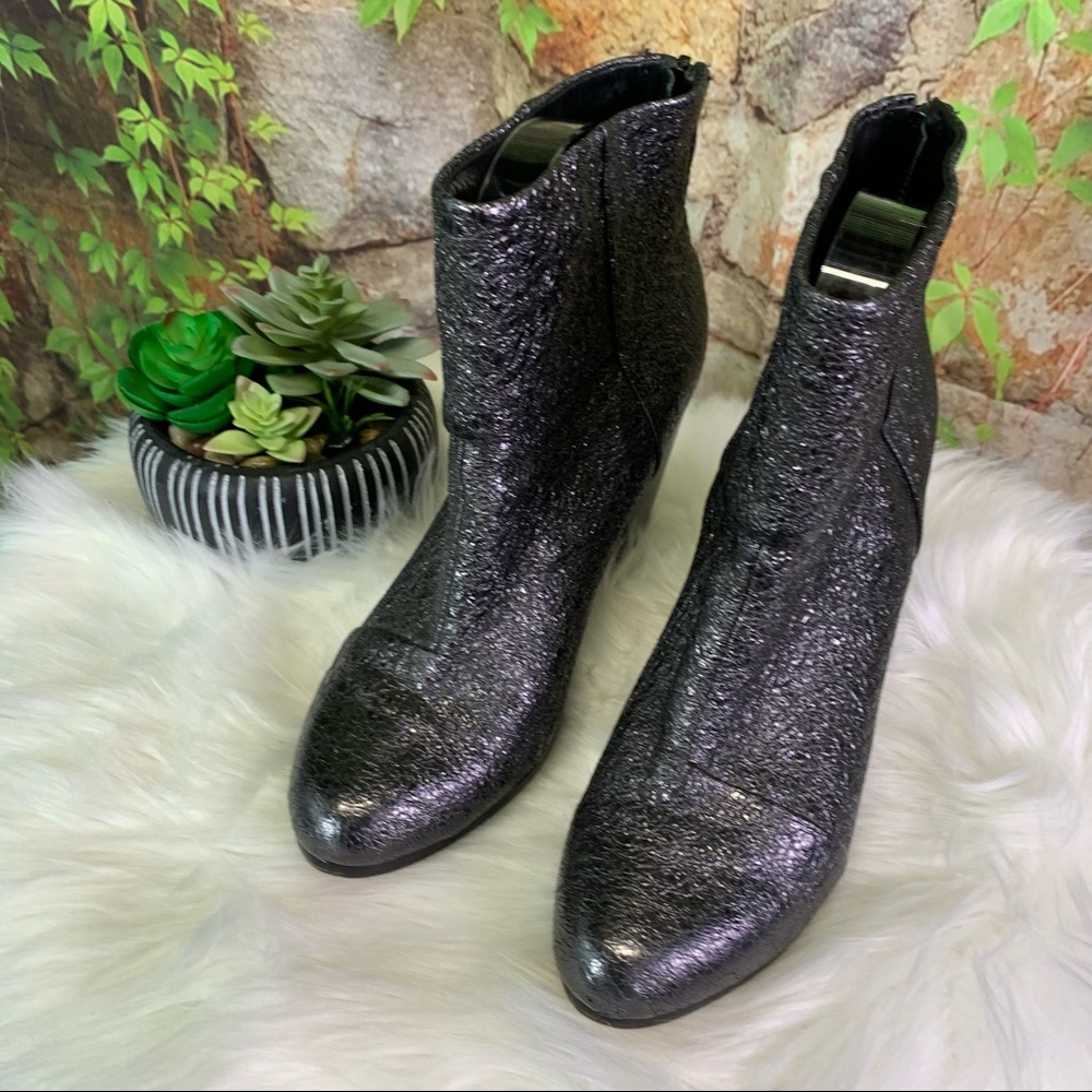 RAG & BONE Classic Italian Newbury Crinkle Lambskin Leather Booties, 38.5 - Picture 15 of 16